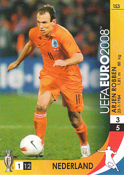 Arjen Robben Netherlands Panini Euro 2008 Card Game #153